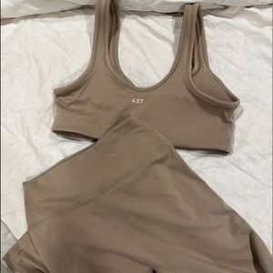 437 Beige Activewear Set